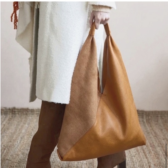 Shiraleah Chicago Arden Tote Bag Anthropologie Tan Saddle - Picture 6 of 8